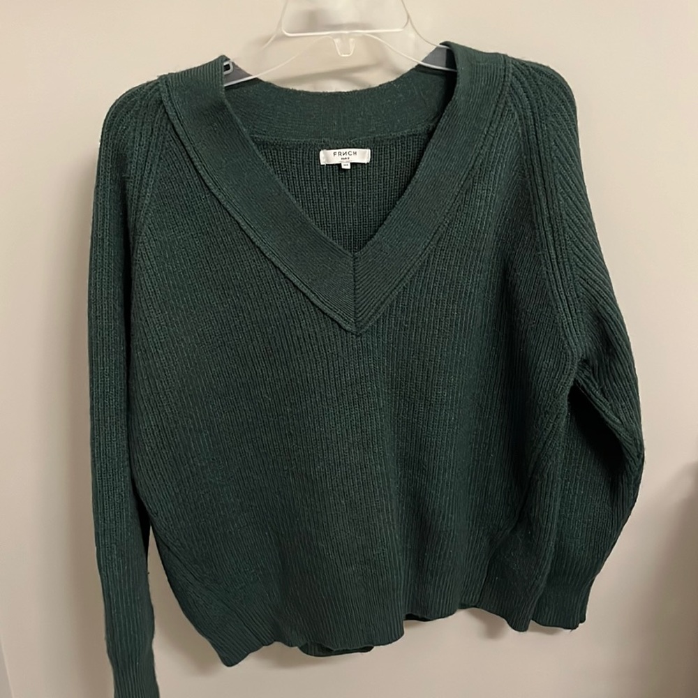 FRNCH Anthropologie Green Sweater